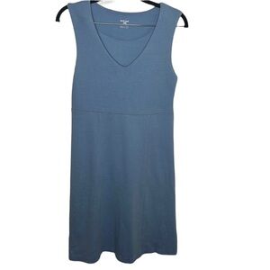 Horny Toad Blue V-Neck Sleeveless Dress Women's Sz S MARKS